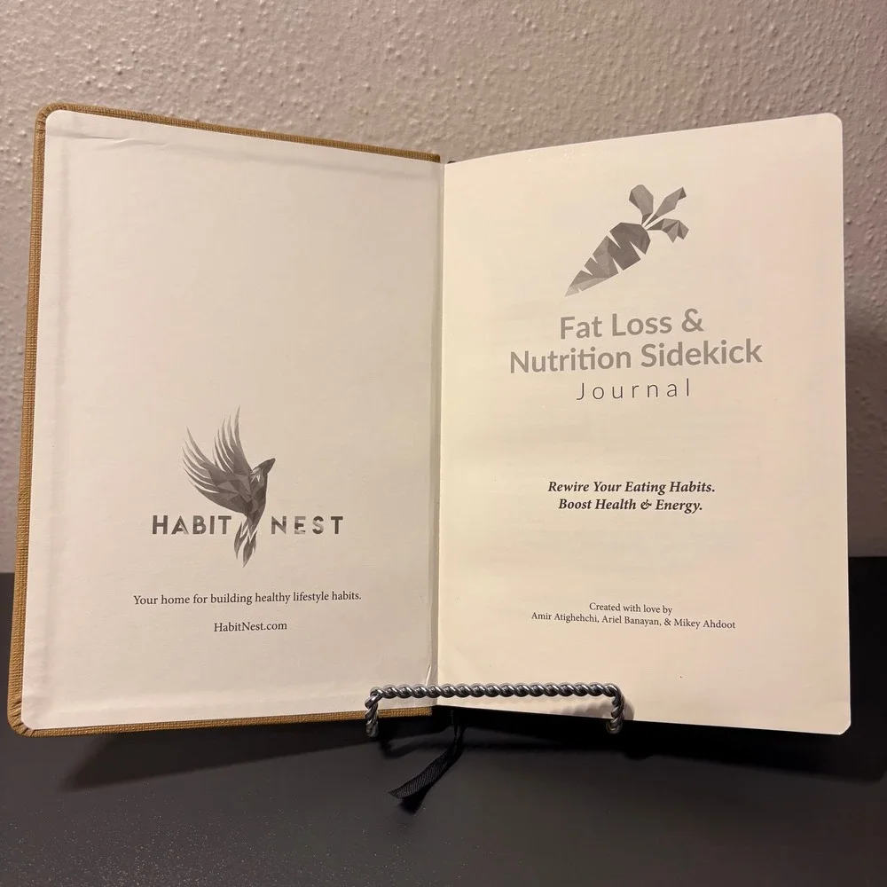 Habit Nest Nutrition Sidekick Journal Unisex OS Yellow Excellent Fat Loss Book